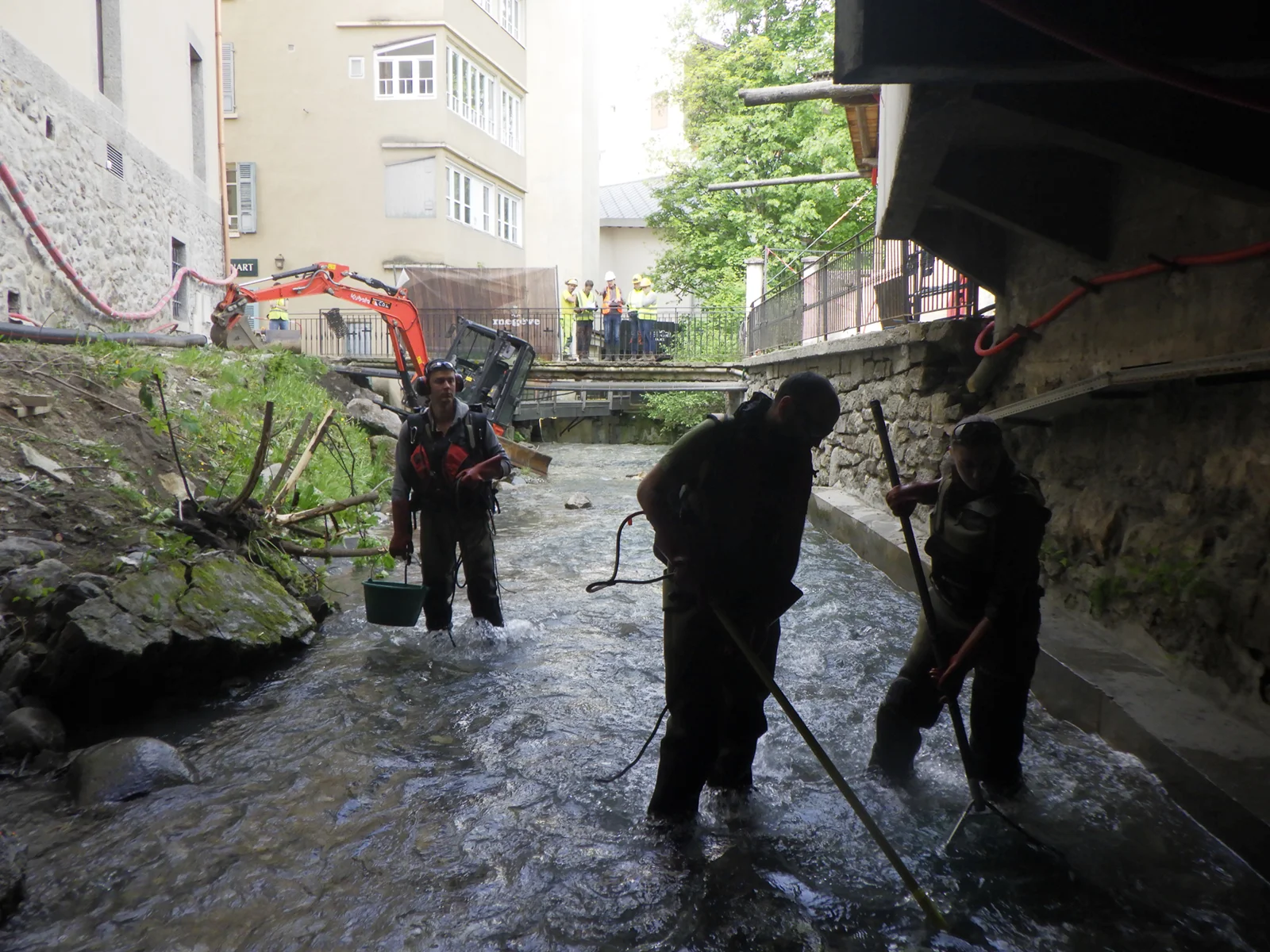 Pêches électriques de sauvetage dans le cadre de travaux d’urgence